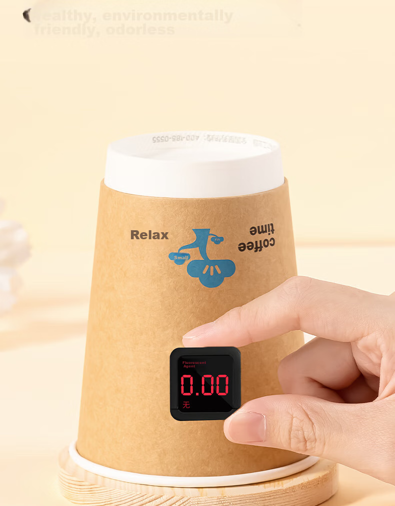 Deli 420ml Paper Cup with Lid/milk Tea Beverage Coffee Cup, Disposable Double-Layer Thickened Water Cup, 50 Sets, LL219 7