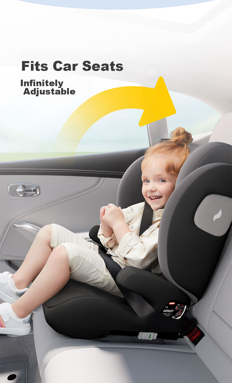 Osann LAX German Child Safety Car Seat for Ages 3-12, Booster Cushion for Older Children in Cars, New National Standard 7