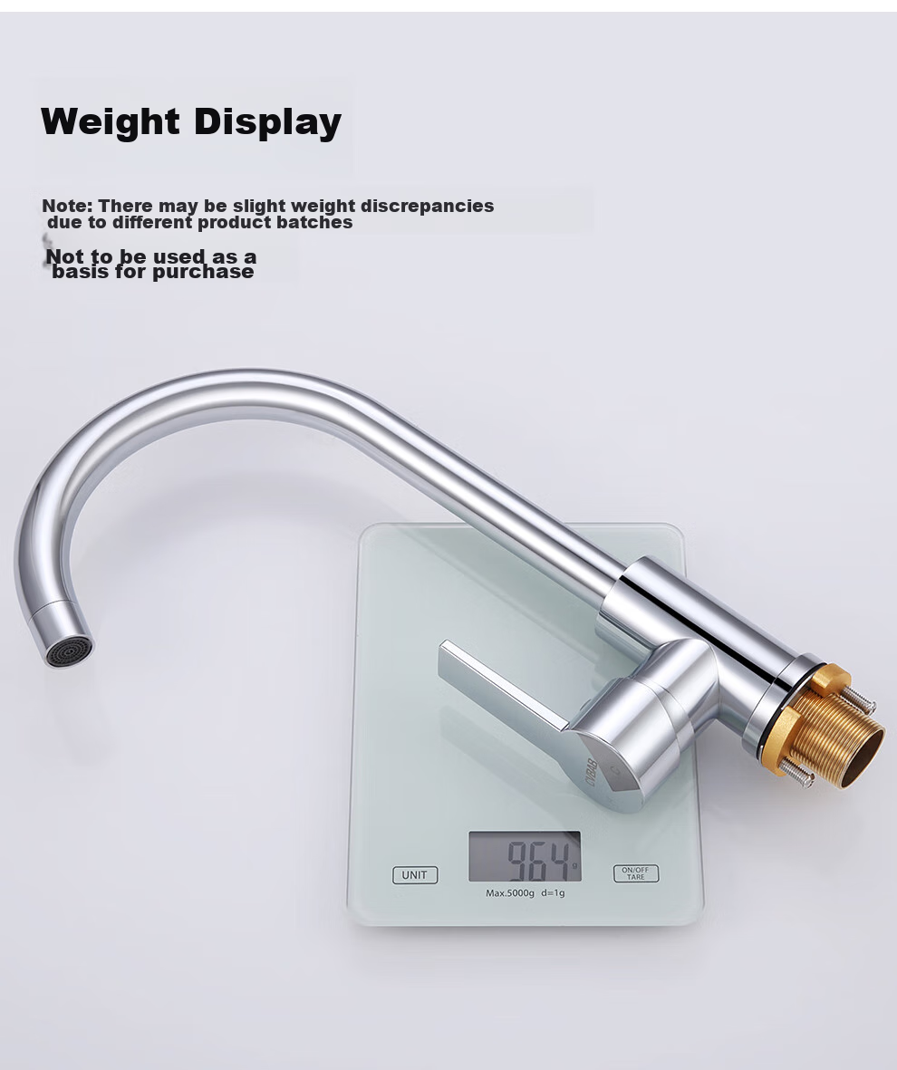 CVBAB Kitchen Faucet, Hot And Cold Dual Control, Stainless Steel Sink Faucet with Two Temperatures, Vegetable Washing Basin Faucet CV1905 14
