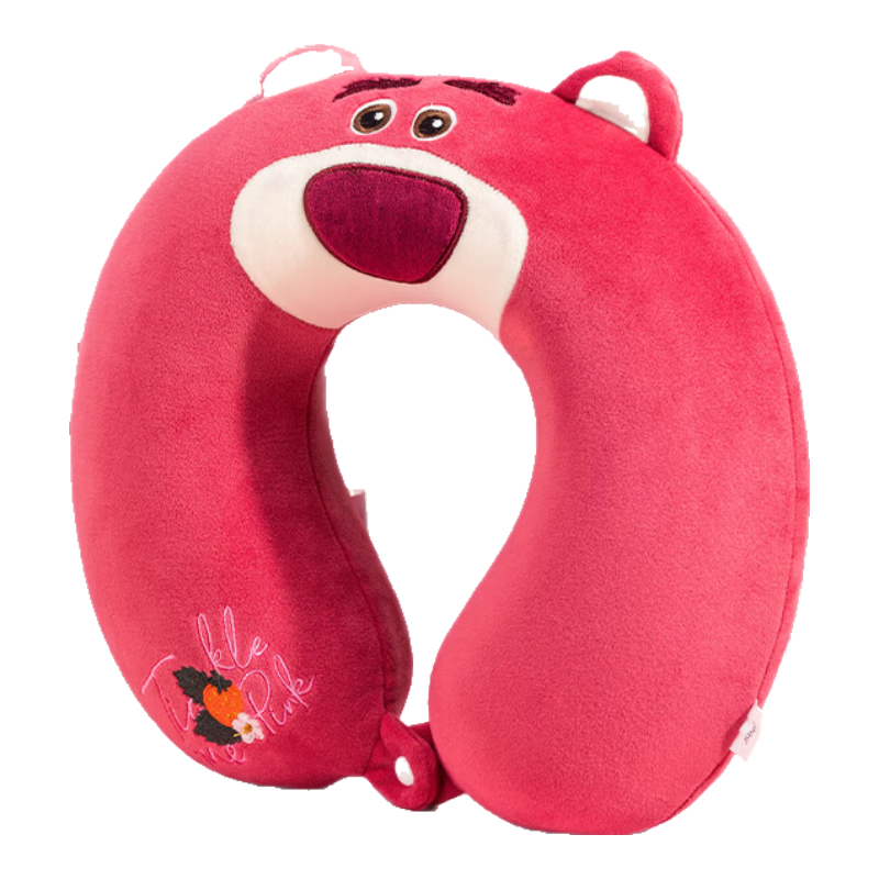 MINISO Strawberry Bear Series Memory Foam U-Shaped Pillow, Nap Pillow, Travel Pillow, Classroom And Office Neck Pillow, Birthday Gift