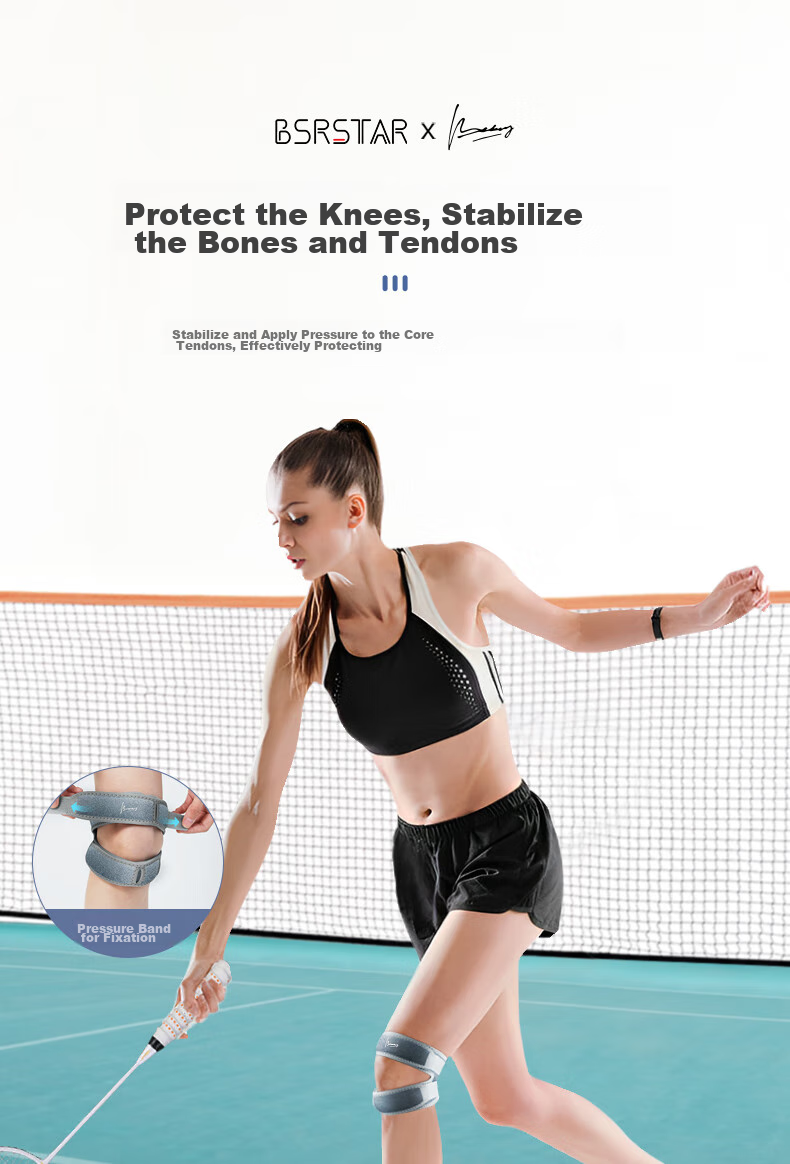 Bestray Thin Knee Brace Patellar Support for Men's Running And Women's Badminton, Professional Knee Protection Gear 4