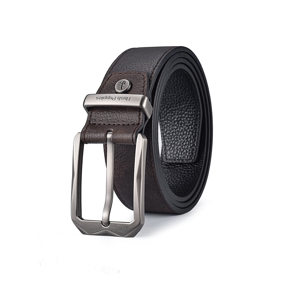 Hush Puppies Men's Belt with Pin Buckle, Classic Retro Trendy Casual Versatile Youth Waistband, Birthday Gift for Boyfriend 11