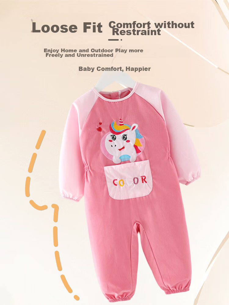 9I9 Baby Coverall, Autumn And Winter Thickened, Outer Wear, Full-Body Integrated Romper, Anti-Dirt, Water-Resistant Protective Clothing for Infants, A169 6