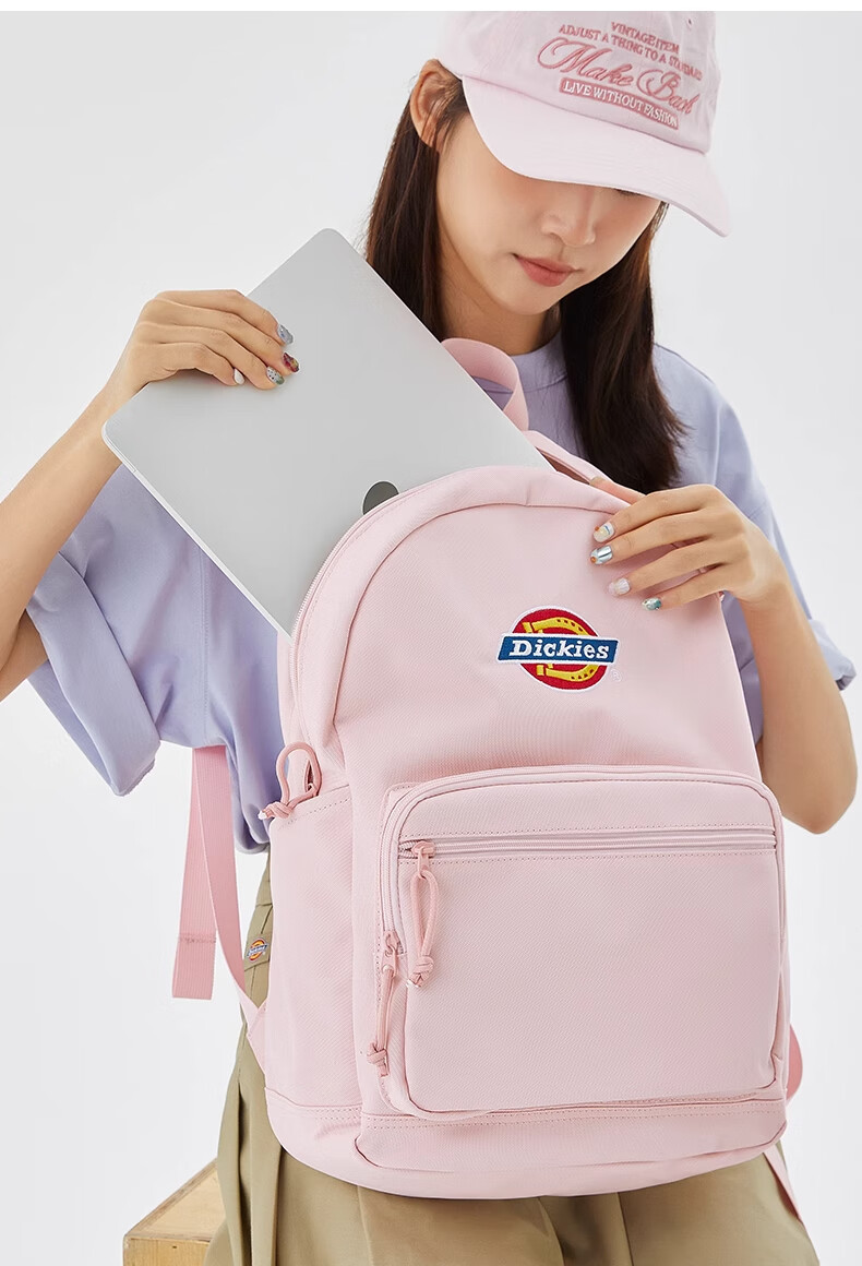 Dickies Women's Backpack DK Schoolbag with Multiple Compartments, Large Capacity, Can Hold Many Items, Suitable for Middle And High School Students, Travel Bag 14