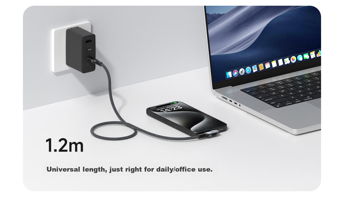 Hagibis USB4 Data Cable, Fully Compatible with Thunderbolt 4 Video Cable, Dual-Head Type-C Fast Charging PD240W Charging Cable, 40Gbps, Suitable for IPhone 17, Mobile Phones And Laptops 25