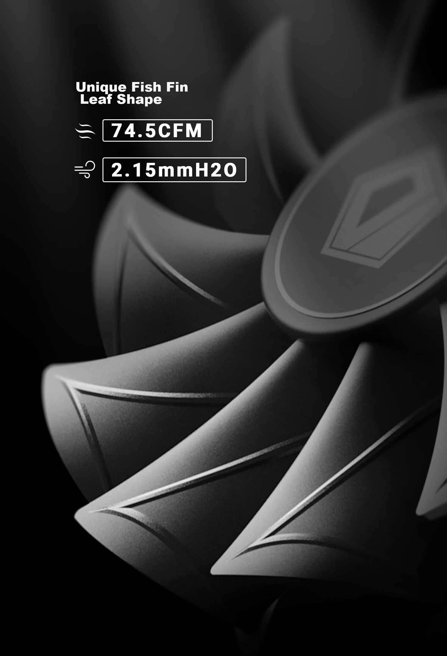 ID-COOLING (Kuren) 12CM Case Fan, Black Non-Glossy, 4PIN Interface, PWM Temperature Control Cooling, Suitable for 240/360 Water Cooling, Air Cooling Fan Modification, AS-120 5