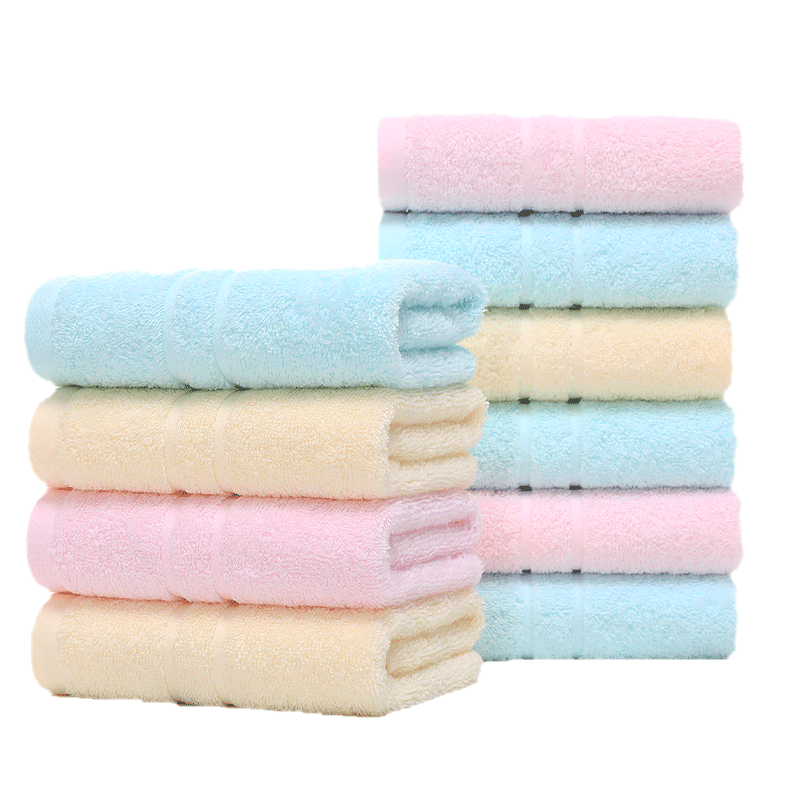 Grace Towels, Pack of 10, Antibacterial Class A, Solid Color, for Face Washing, Home Use, Adult Men And Women, Couples, Thickened Towels, 60*30cm, 70g