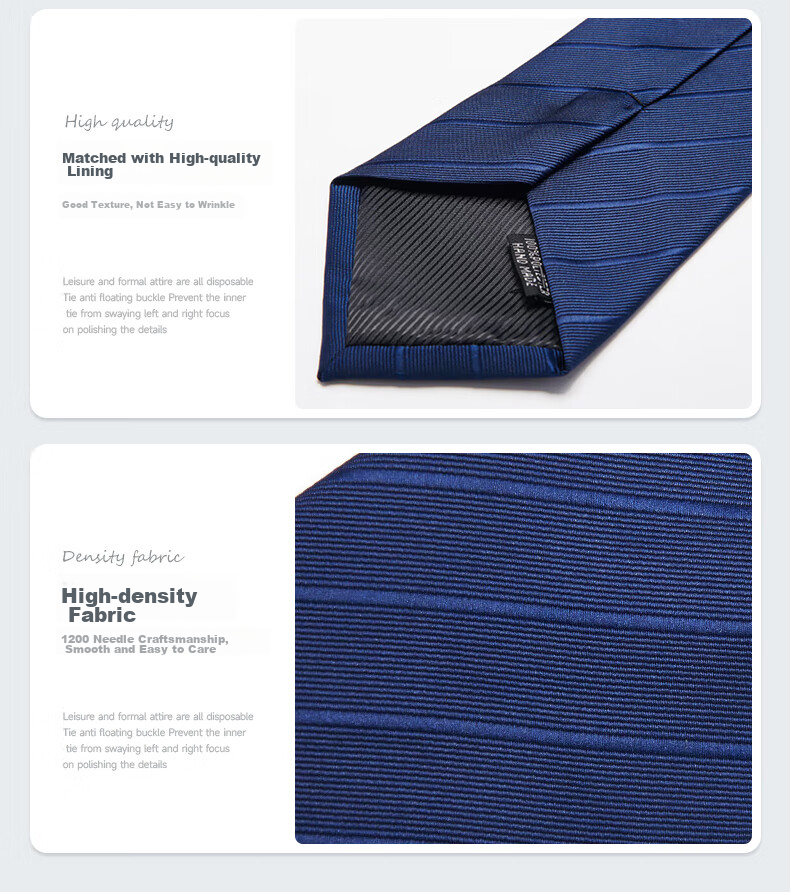 GLO-STORY Hand-Tied Necktie for Men, Father's Day Gift, 8CM Formal Fashion Accessory, Suit Business Tie in Gift Box 17
