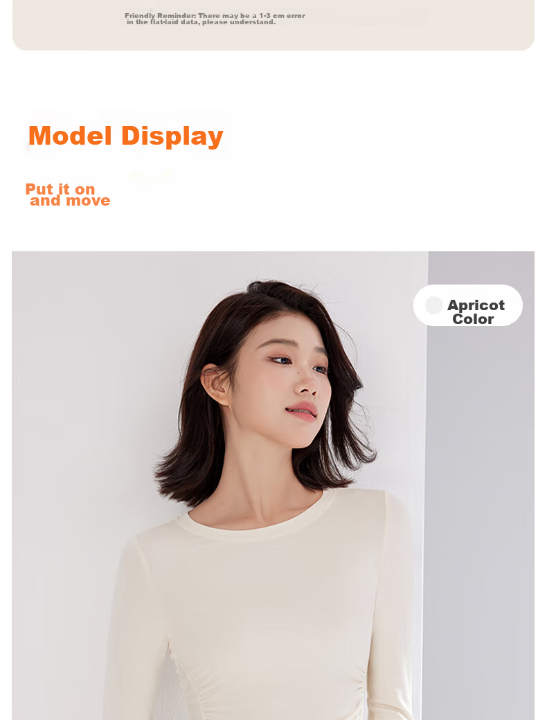 XUEXIMAN Yoga Top for Women, Long Sleeve T-Shirt, Autumn And Winter New Style, Pleated Slimming Design, for Running, Fitness, Sports, Quick-Dry Top 11