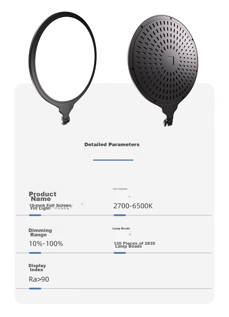 LATZZ Full-Screen Live Streaming Fill Light, Desktop Beauty Face Light, LED Streamer Studio Dedicated Face Light, Photography Video Soft Light, Full-Screen Shadowless Light 14