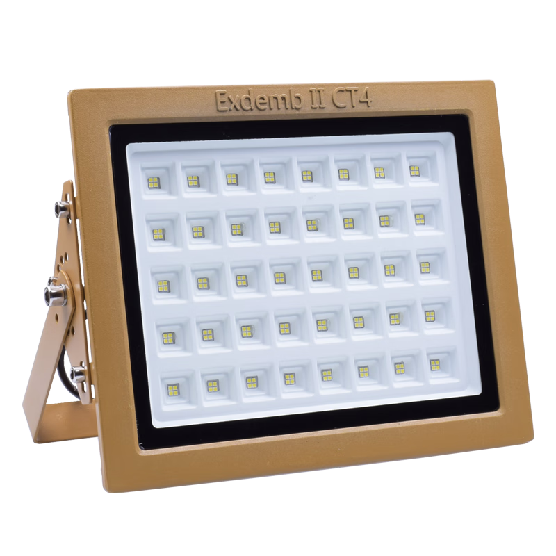 MAYDENG LED Explosion-Proof Light Warehouse Factory Chemical Workshop Gas Station Tunnel Industrial Floodlight Spotlight 220V White Light 50W Square MD-GY/FB