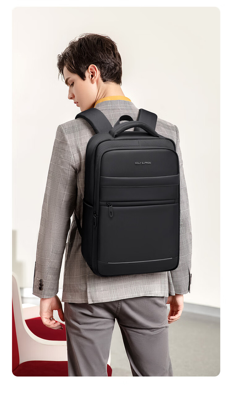 GOLF Backpack for Men, Business Laptop Bag with Multiple Compartments, 15.6/16 Inch Laptop Sleeve, USB Port, Travel Backpack 1