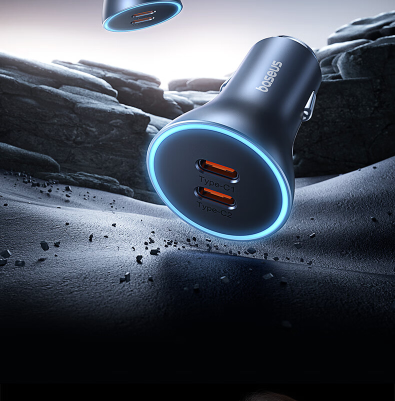 Baseus Car Charger for Apple 15/16, Cigarette Lighter Adapter with Dual Ports, Super Fast Charging for Huawei And Xiaomi Converters 3
