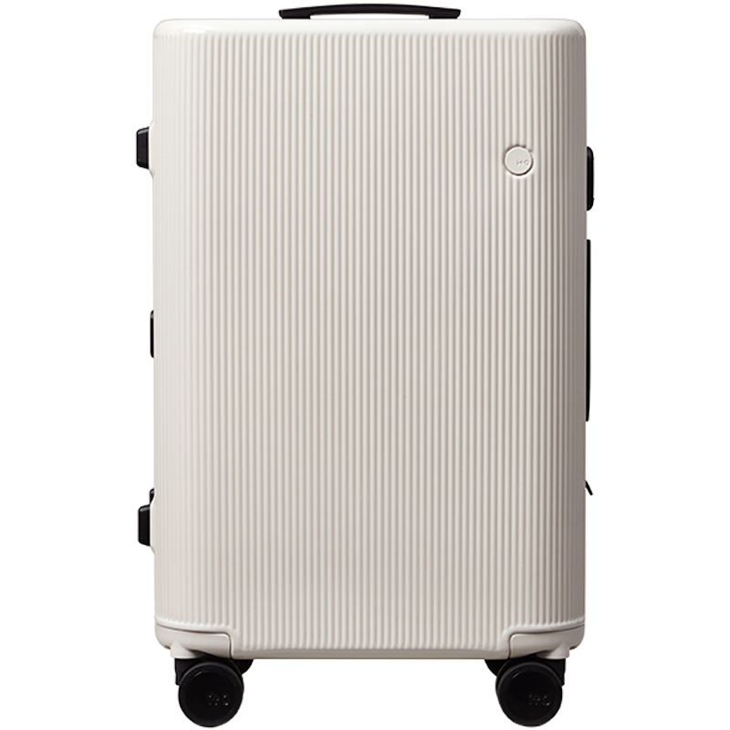 ITO "Yuan Quan Same Style" Pistachio Striped, Smoke White, 28-Inch Luggage, Suitcase with Handle, Travel Case