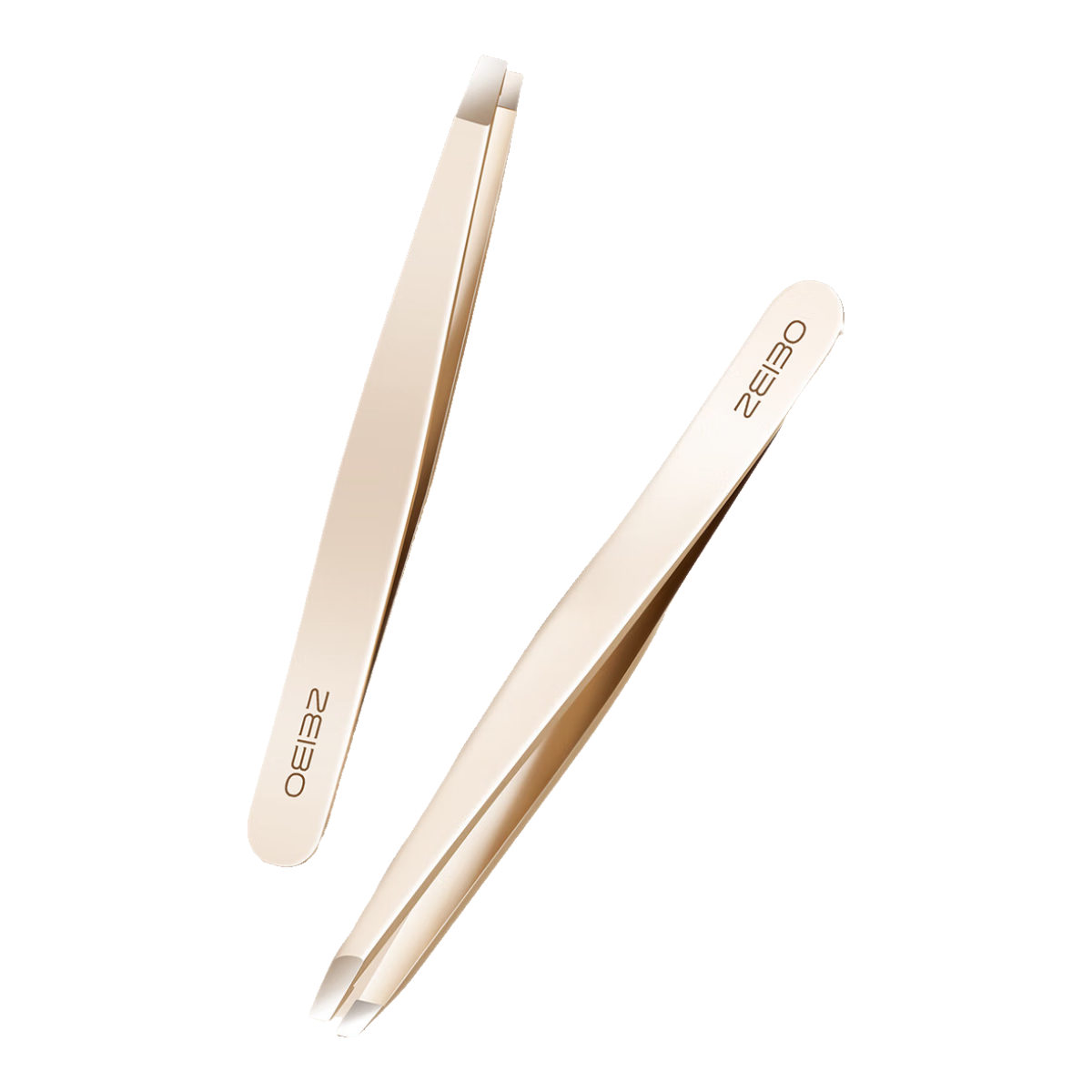 OuyiZi High Precision Eyebrow Tweezers Stainless Steel Flat Tip Hair Removal Tool for Eyebrow Shaping Beard Plucking and White Hair Removal