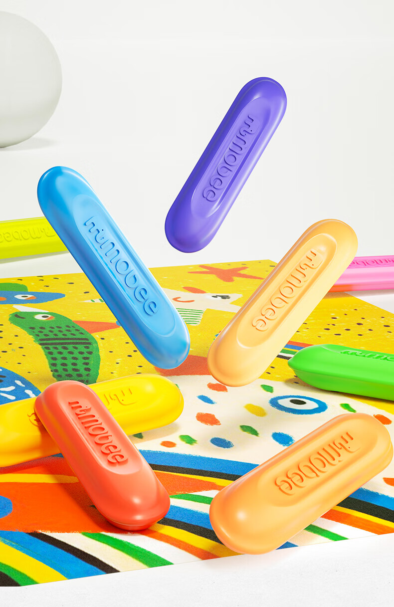 Mobee Triangular Crayons for Children's Drawing And Oil Painting, Art Supplies, 24 Colors MOA-0015, Travel Gift for National Day Outings, Educational Tool 7