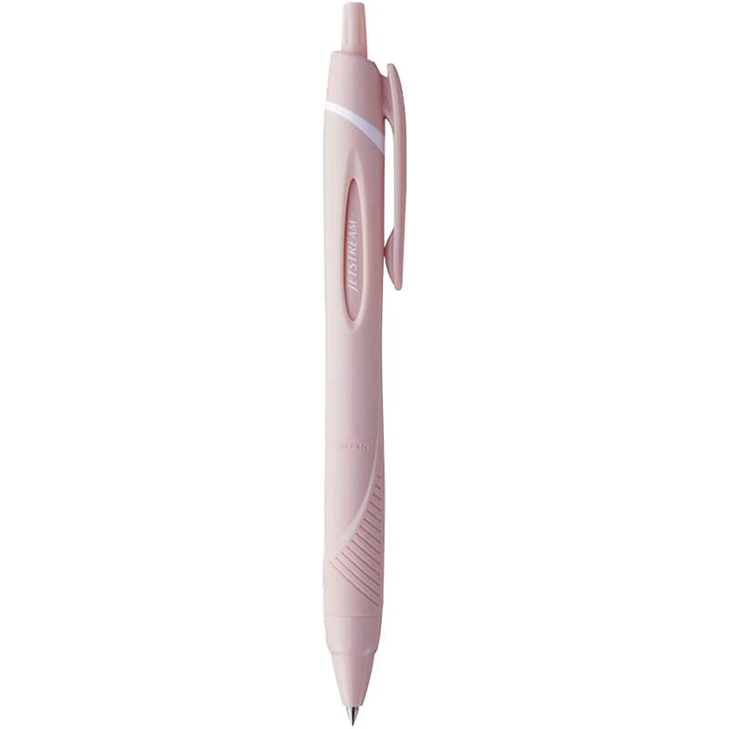 Uni Mitsubishi JETSTREAM Series Retractable SXN-150 Bullet Tip Push-Button Ballpoint Pen for Students And Office Use, Medium Oil Pen 0.7mm Soft Pink Barrel