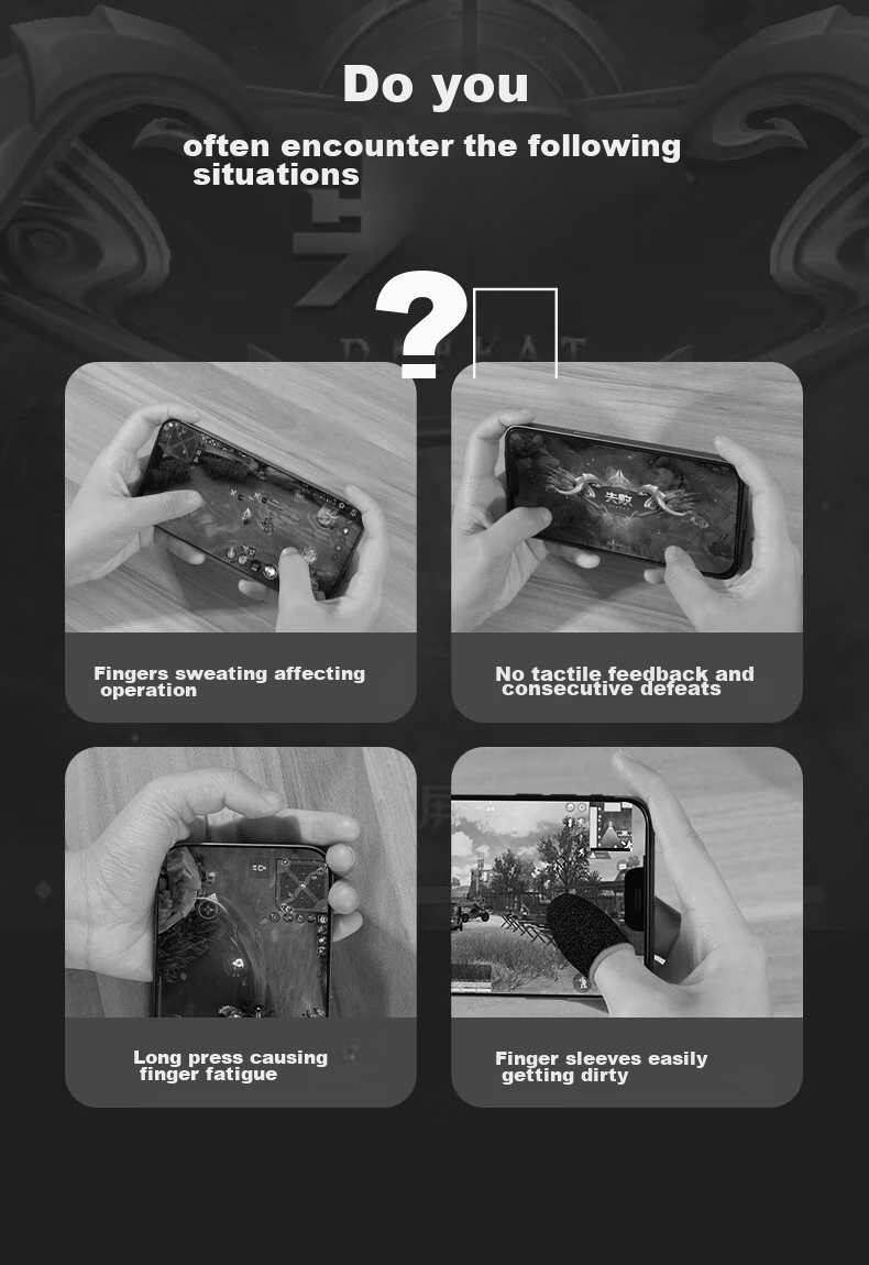 BIAZE Mobile Game Controller, PUBG Helper And Peace Elite Assistant, Mechanical Pressure Gun DNF Honor of Kings Gaming Accessory Grip, Specially Designed for Apple And Android, YX84 4