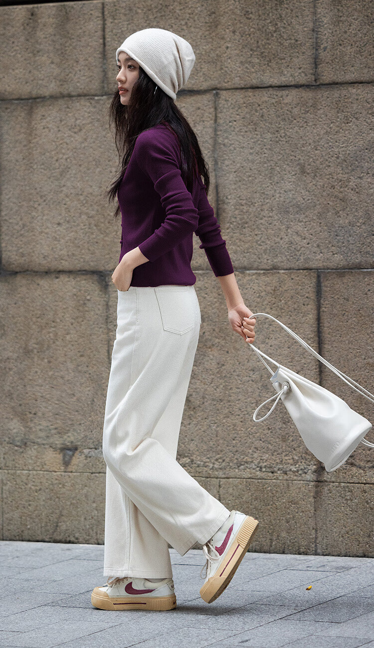 Dme [Light Mature Style Knit Sweater] Spring And Autumn Elegant Top Long-Sleeve Pullover Women's Sweater 4