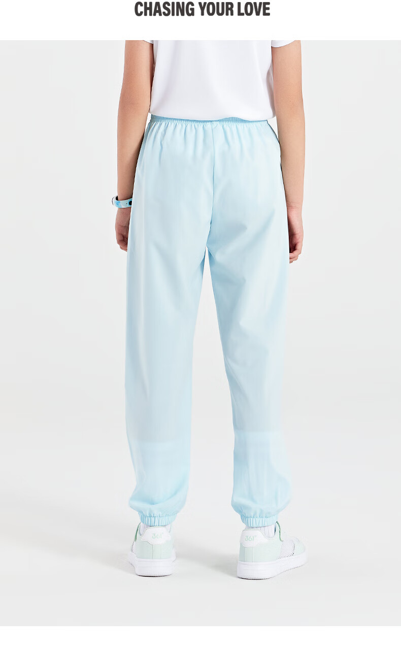 361° Children's Clothing Long Pants, Summer 2025, for Boys And Girls Aged 3-14, Breathable Air Conditioning Pants, Navy Blue, Size 170 5