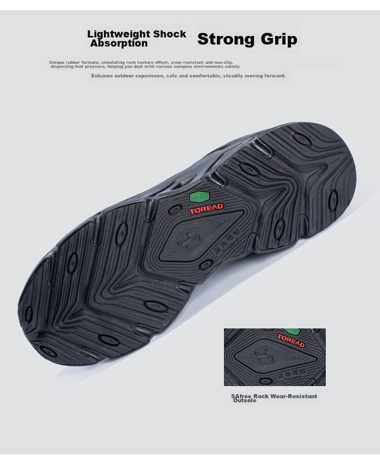 TOREAD Stream Trekking Shoes, Spring And Summer Men's Outdoor Comfortable Breathable Non-Slip Wear-Resistant Drainage Quick-Drying Beach Shoes TFEEBM81730 3