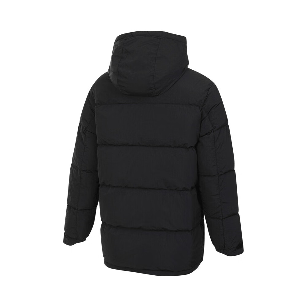 Adidas Men's Winter Regular Duck Down 600 Fill Power Hooded down Jacket, Black, JM4616, Size L 2