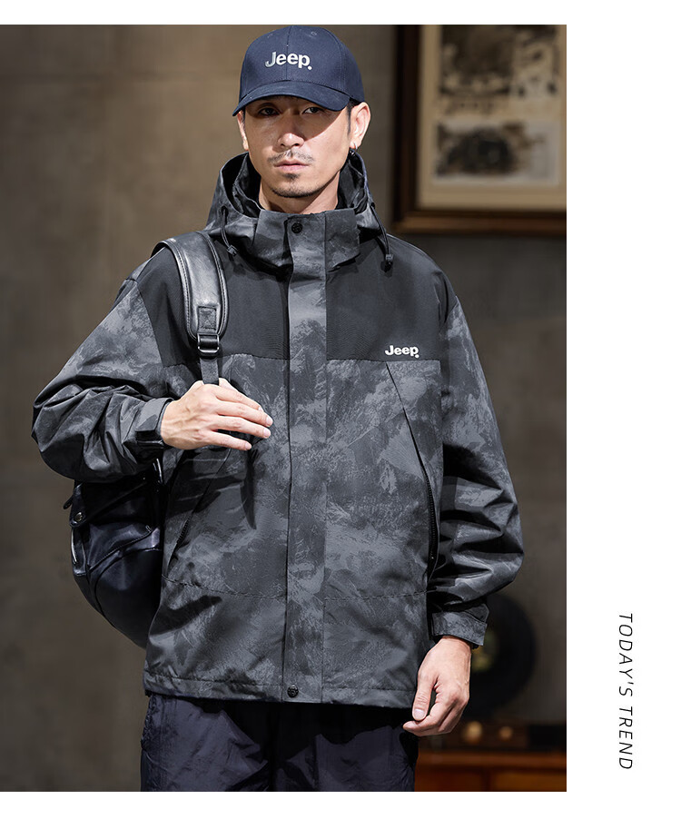 JEEP High-End Tactical Jacket for Men, 2026 Spring And Autumn New Outdoor Mountain-Style Sports Hiking Wear Workwear Jacket Men's Clothing 16