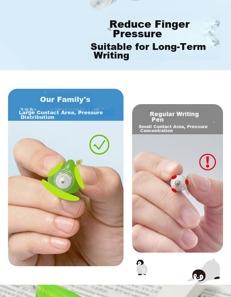 Sannianerban & Bifangshuo Zhengzhi Jiaobu Soft Grip Erasable Gel Pen, 0.5mm, Stylish Design for Students, Retractable Gel Pen with ST Tip, Black Ink, Small Size, Black - Cat Head (Pink) 4