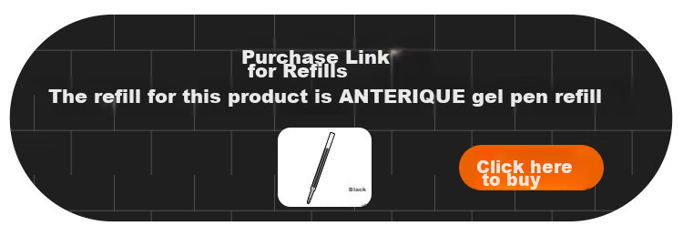 KOKUYO Anterique Collaboration Retractable Gel Pen Office Signing Pen 0.5mm Black Ink Golden Yellow Barrel 1 Piece WSG-PR3035YR 1