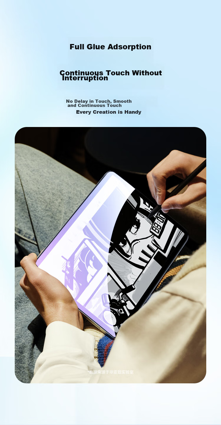 BIAZE Tempered Glass Screen Protector for Vivo/iQOO Tablet, 2023 Model, 11.5-Inch Pad Air, Anti-Blue Light Film, Scratch-Resistant, Full-Screen Coverage Film, PM206 Blue Light Protectio 7