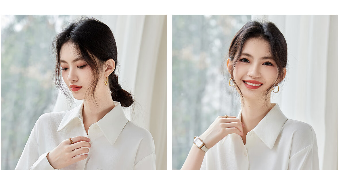 PinCai Women's Long Sleeve Shirt Autumn Winter Thickened Office Wear Versatile Blouse P144C6003 40