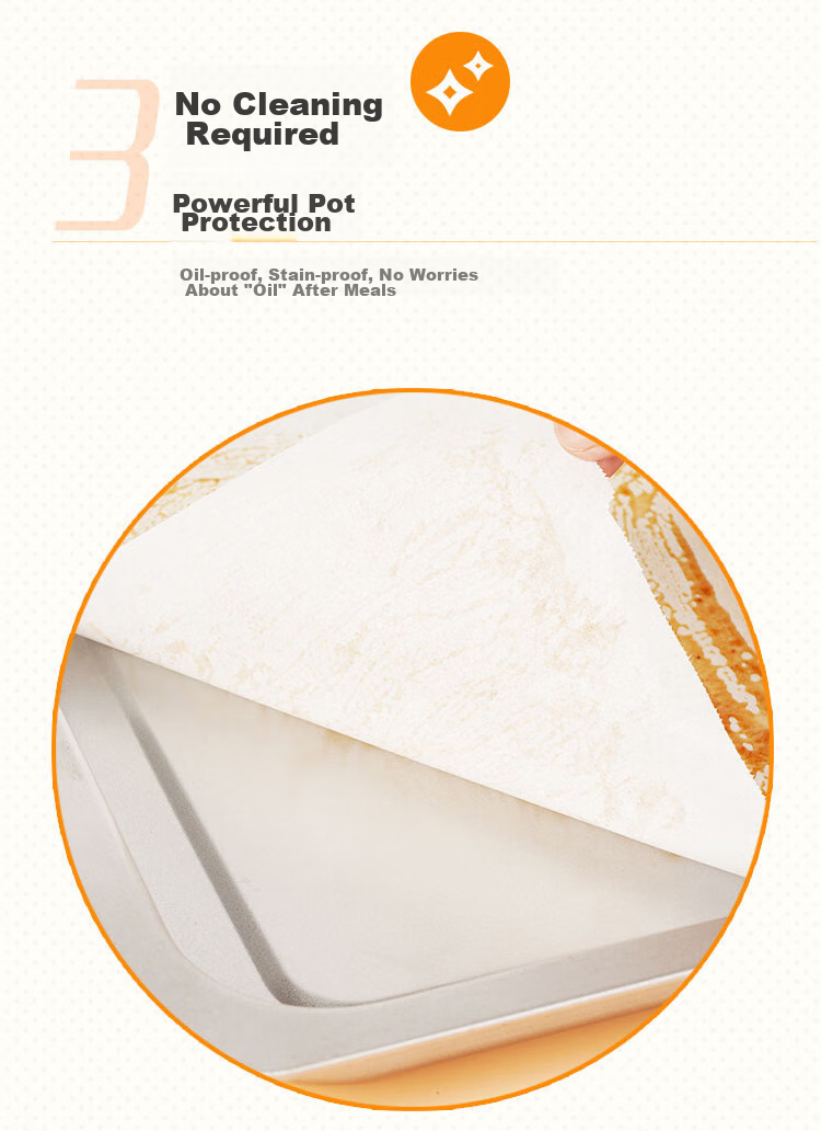 MIAOJIE Cooking Paper, Baking And Barbecue Oven Oil-Absorbing Paper, Silicone Paper for Microwave Oven And Air Fryer, Suitable for 30cm*5m 8