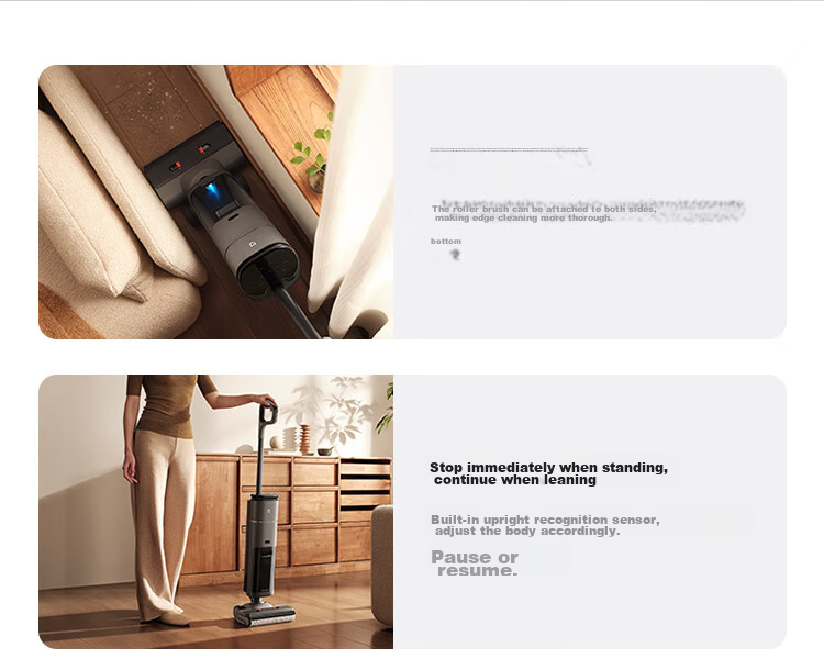 Mijia Xiaomi Wireless Floor Cleaner 3 Max, Sweeping And Vacuuming All-In with Dust Mite Removal, 180° Flat Cleaning for Whole House, Full Chain Sterilization And Hot Air Drying 30