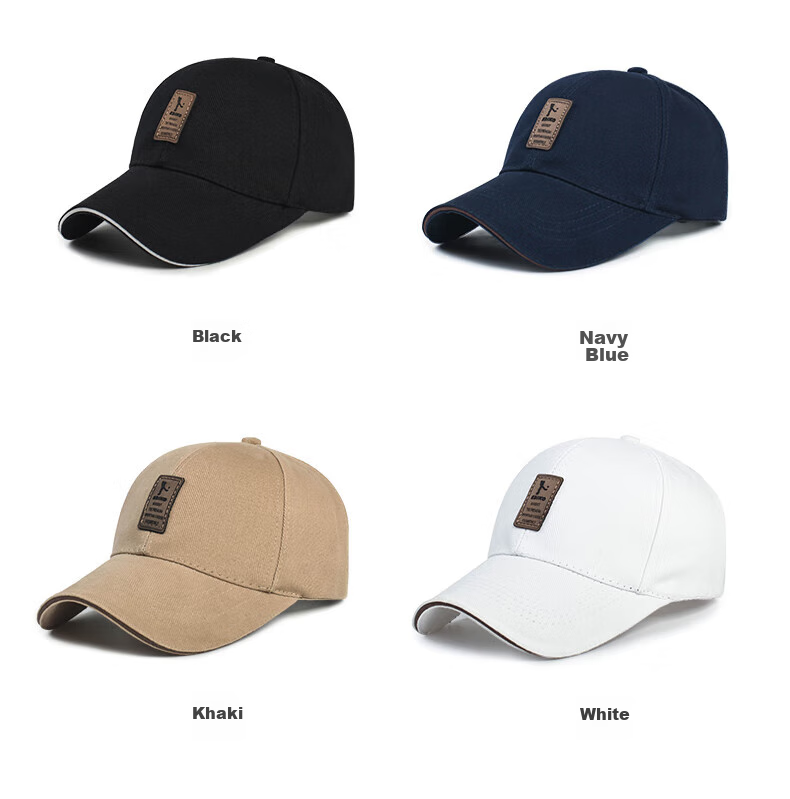 Huili Baseball Cap, Unisex Visor Hat, All-Season Hat, Sports Fishing Sun Hat, Long Brim (White) 10