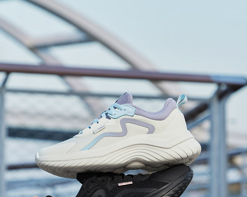 361° Women's Autumn Water-Repellent Leather Running Shoes Shock Absorption Casual Commuting Sneakers 682232233-3 50