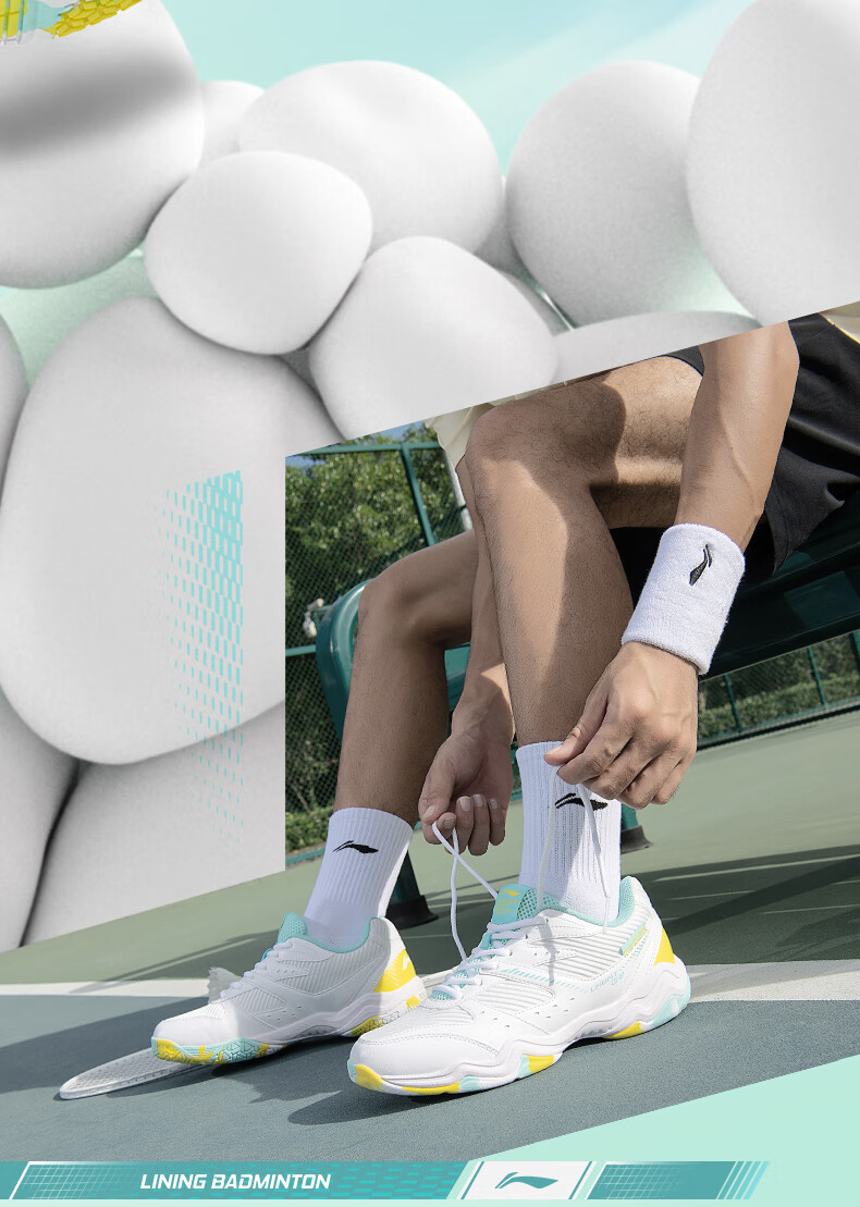 Li-Ning Badminton Shoes, Unisex Longfeng Professional Competition Training Shoes, Sports Shoes, Non-Slip, Wear-Resistant, Breathable And Comfortable, Size 38 3