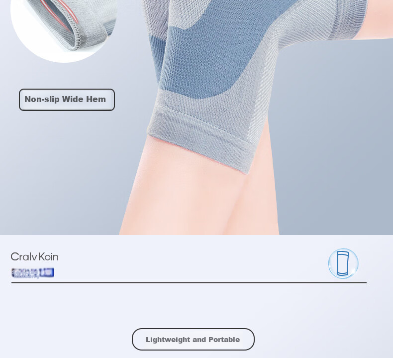 CRALVKOIN Medical Breathable Knee Brace for Summer, Warm Arthritis Meniscus Injury Cold Legs Thin Version for Men And Wome 8