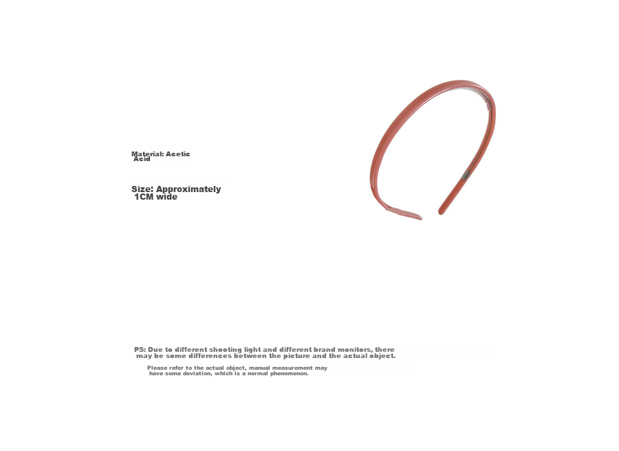 Xiangwan Headband, Acetate Thin Style Hairband, Non-Binding, Non-Slip, with Teeth, Elegant Appearance, for Going Out, Hair Accessory, to Crush Hair, Mid-Autumn Festival Gift 2