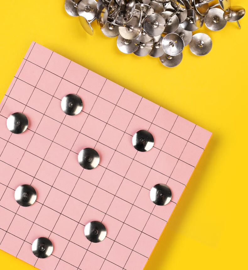 DiLe Premium Series Metal Pushpins, Round Drawing Pins, Cork Board Tacks, Large Head Nails, Wall Nails, Office Supplies, Pushpins 300 Pieces/tube 2220 4