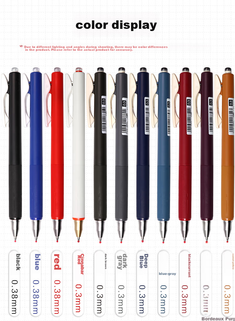 ZEBRA SARASA NANO Retro Color Gel Pen, 0.3mm Comfortable Gel Pen, Low Center of Gravity High Aesthetic Value Student Planner Pen Marker JJH72 Black, Pack of 10 8