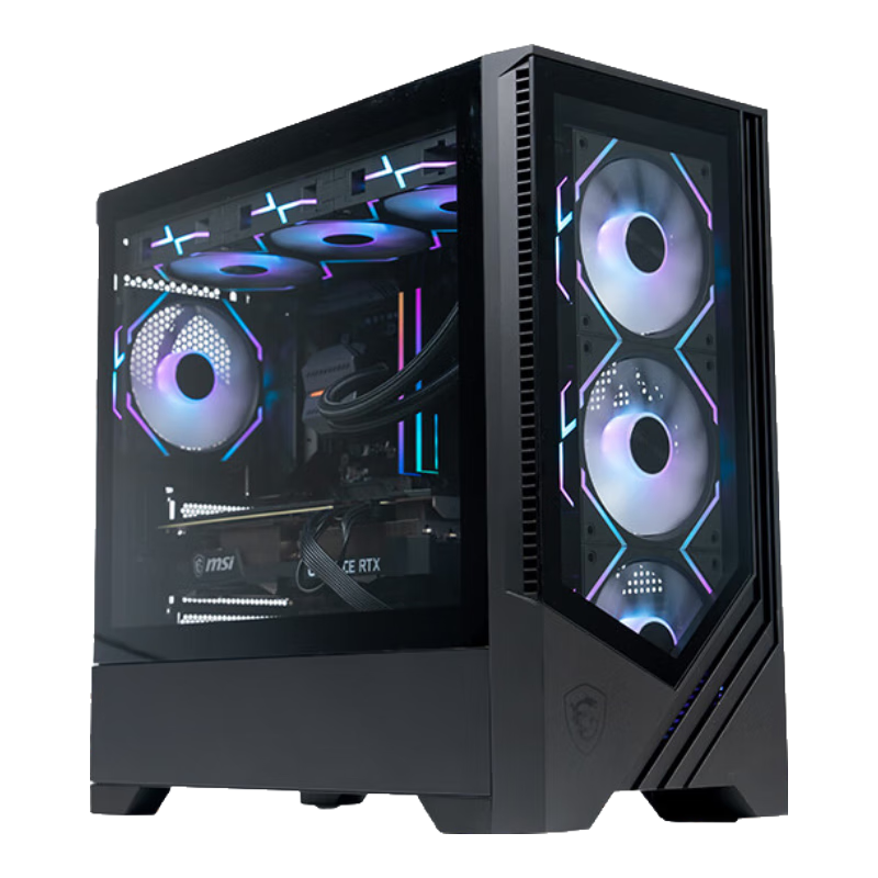 MSI Zhanshou MINI Glass Side Panel Case, Supports M-ATX Motherboard (360mm Radiator Support/optimized Airflow Design/magnetic Dust Filter)