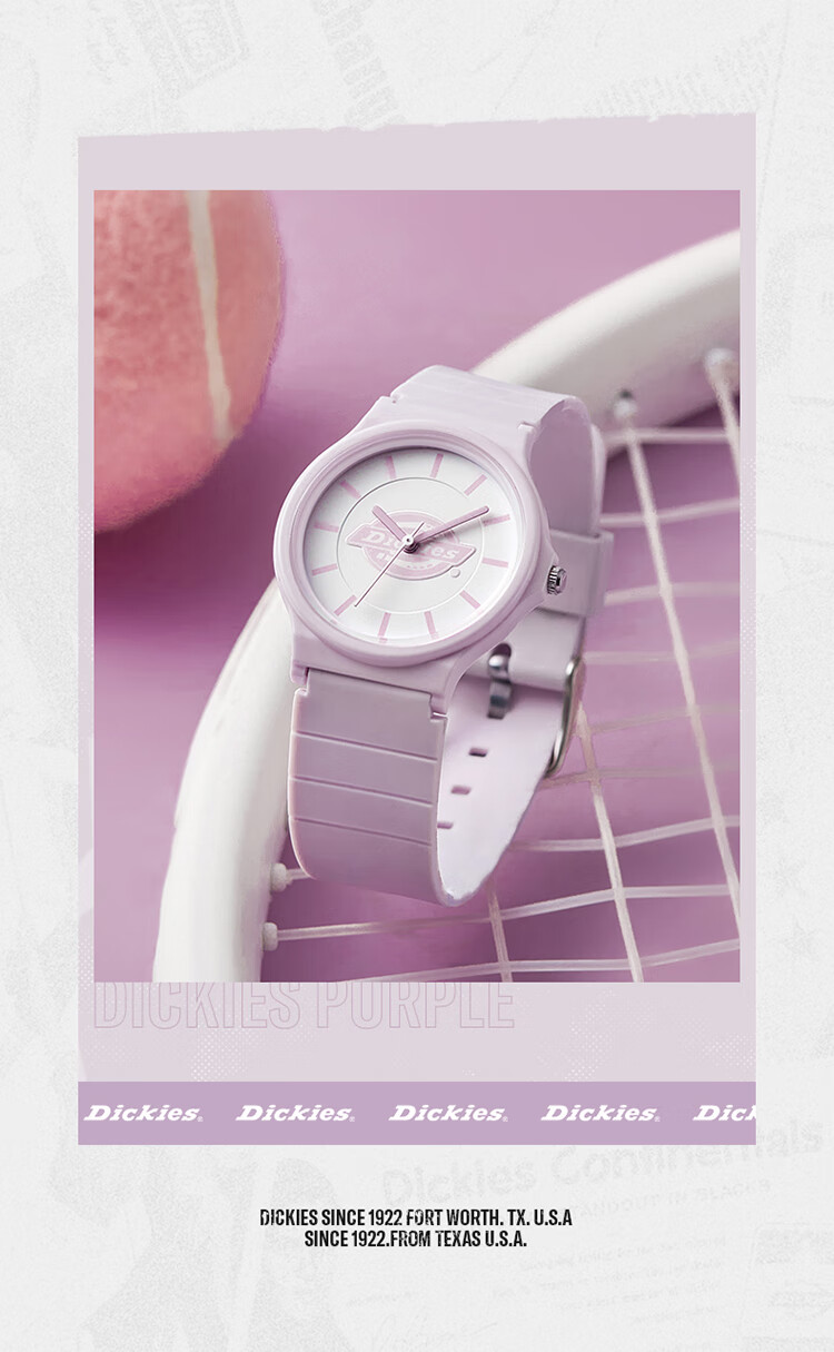 Dickies Student Mechanical Analog Silent Sports Watch for Teenagers and Children Model 538 Beige 10