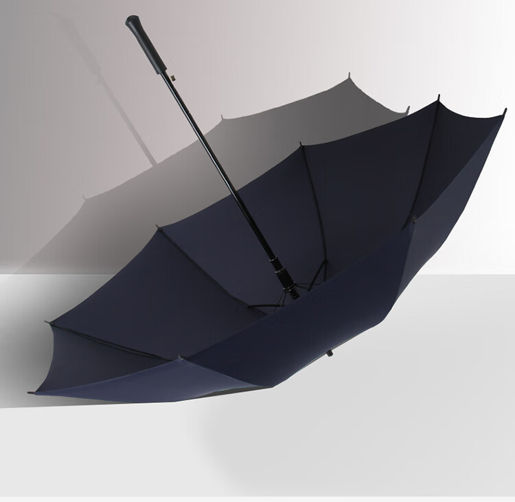Paradise Umbrella Windproof Rain Umbrella Long Handle Large Reinforced Wind-Resistant Water-Repellent Semi-Automatic Straight Handle Moor Blue 10