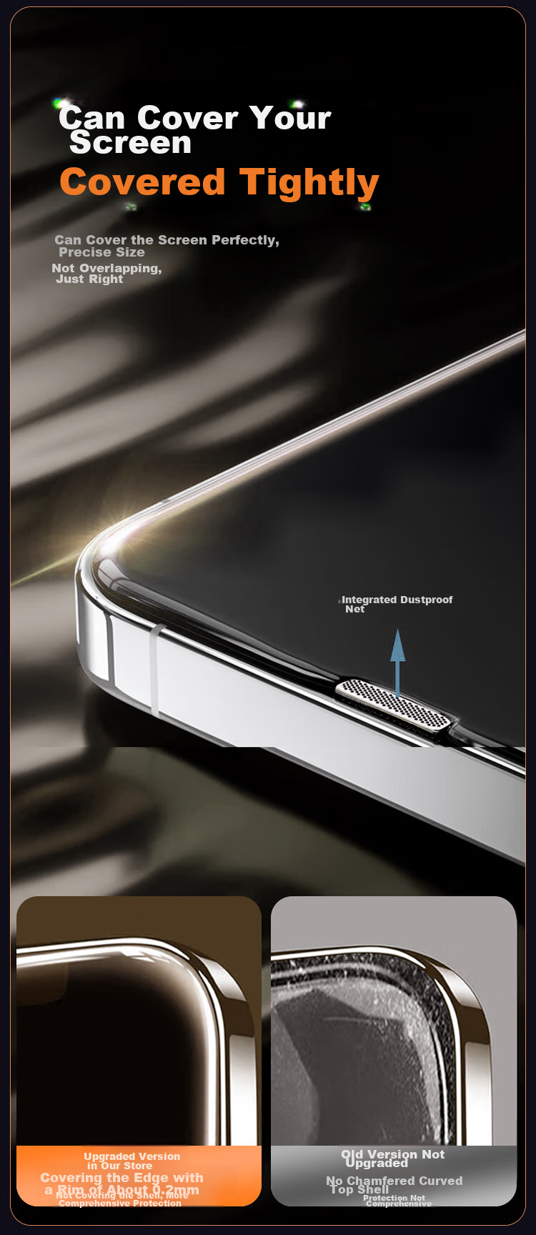 KOOLIFE [Anti-Shatter Edge] Suitable for Apple 15 Tempered Glass Screen Protector Privacy Film, IPhone 15 Phone Film Anti-Peeping Privacy Protection Sticker Full Screen Glass Coverage Ultra-Thin Shatterproof Fingerprint Resistant 6