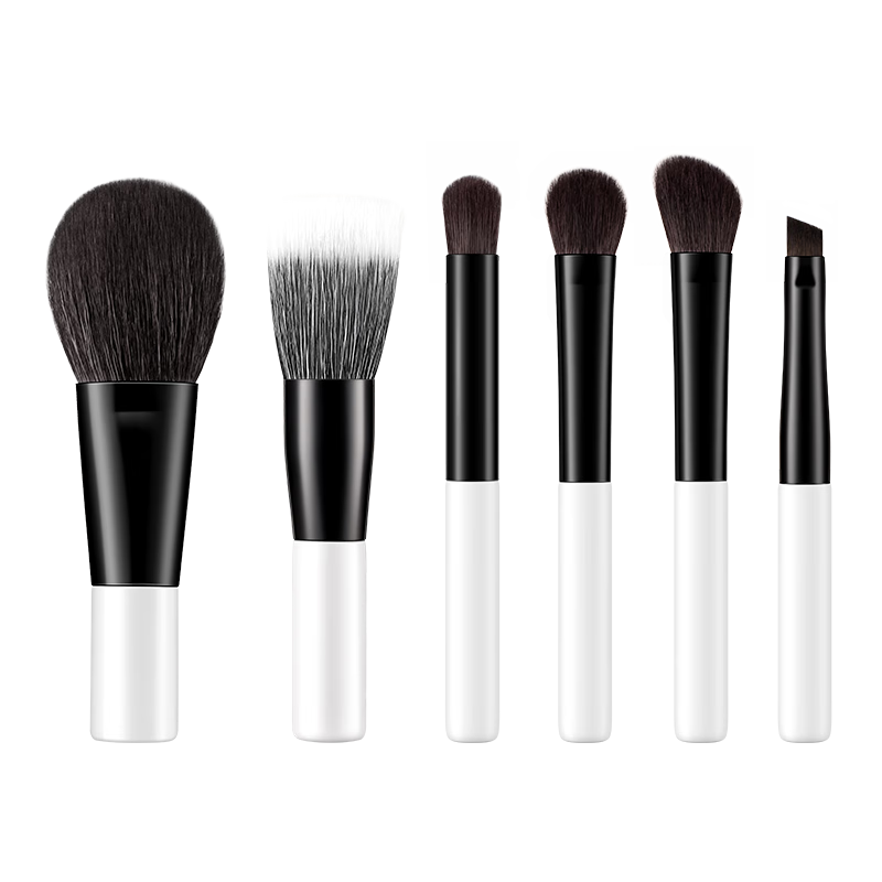CARLI BYBEL Makeup Brush Set, Portable, Animal Wool Travel Soft Bristles, High-Quality Mini Eyeshadow Brushes, Loose Powder Brush, New Year Gift