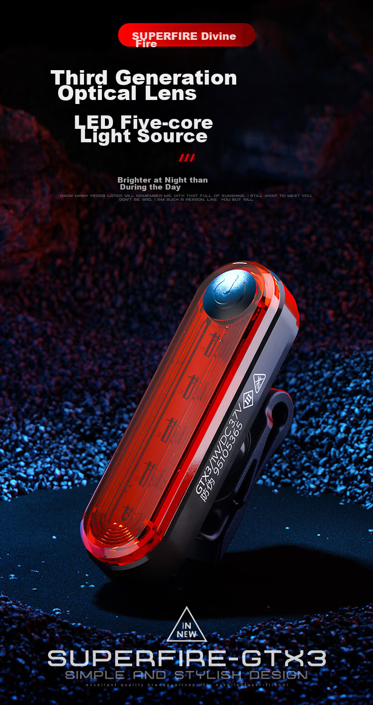 SupFire S35 High-Power Flashlight, Mini Portable Compact Design, Long Battery Life for Outdoor Use, Front Light for Bicycles, Night Riding with Stepless Dimming And Multiple Functions 3