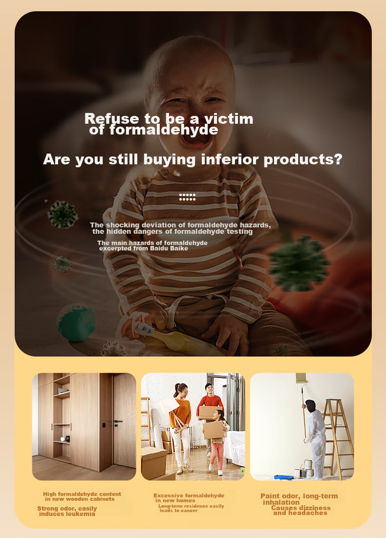 DELIXI ELECTRIC Formaldehyde Detector Indoor Air Quality Monitor Home Formaldehyde Tester Upgraded Version 4