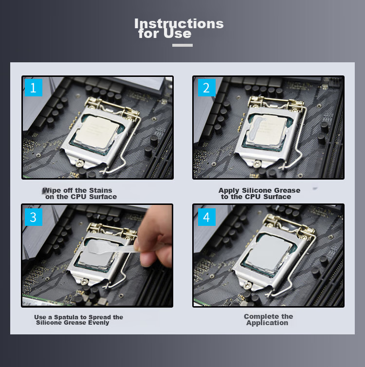 BUBALUS Thermal Paste (2g/tube, for Desktop And Laptop CPU Cooling, Thermal Conductivity 8.5W/m.K) 7