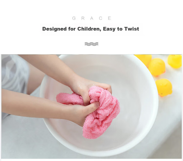 Grace Children's Towels, Pure Cotton, Class A Absorbent Face Towels for Boys And Girls, Baby Drool Towels, 5 Pack, Puppy Desig 5