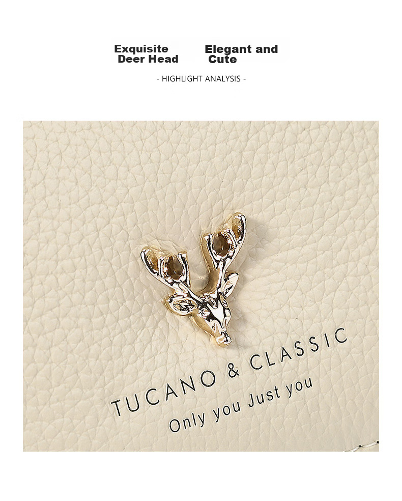 TUCANO Women's Wallet, Top-Grain Leather, Long-Style Purse with Multiple Card Slots, Practical Birthday Gift for Wife on May 20 4